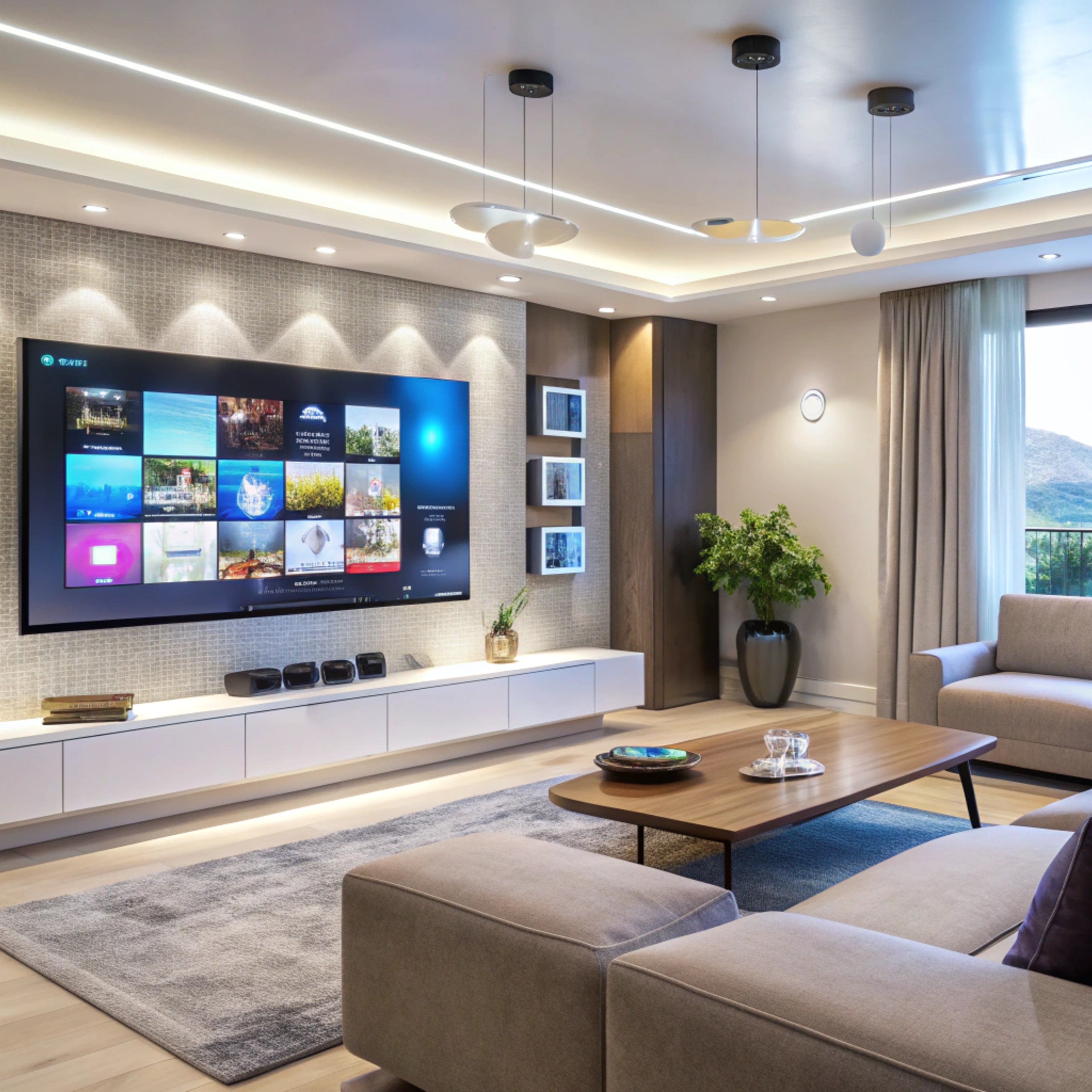 Satellite [LED] TV in the Room